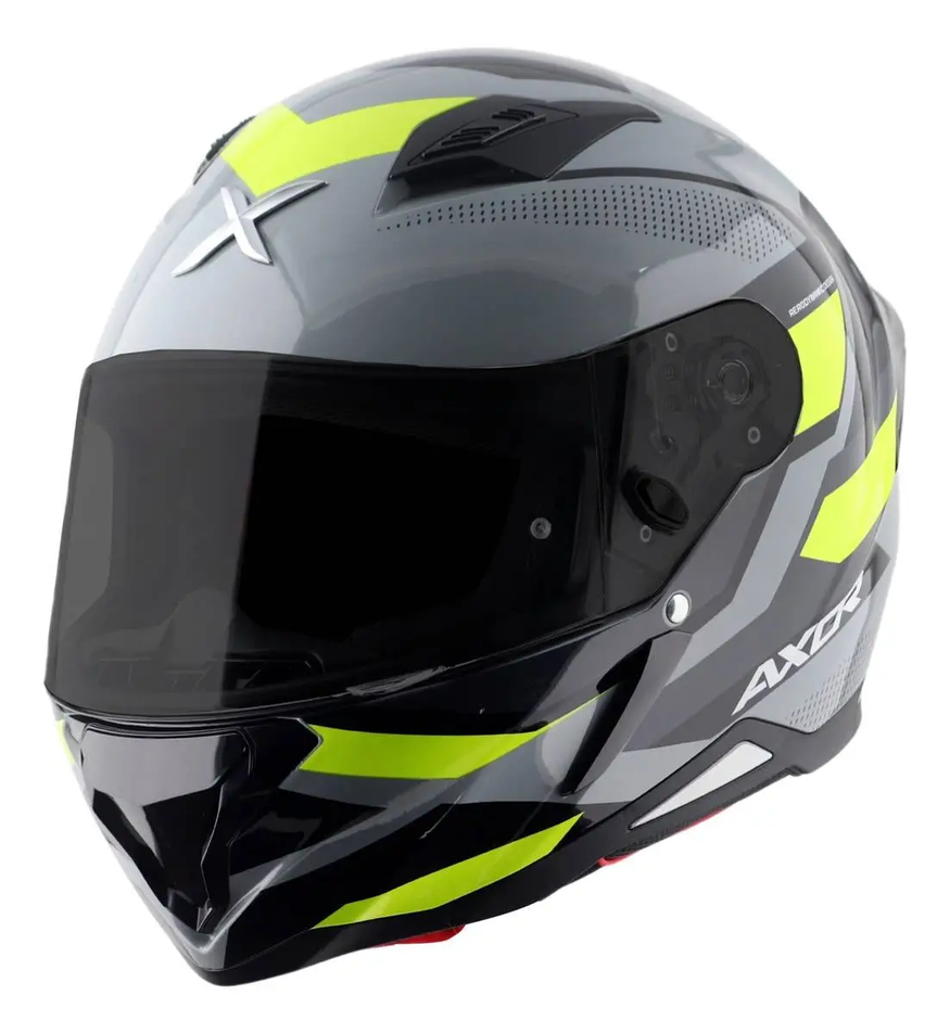 Casco Moto Integral Axor Hunter Alerón Doble Certificación