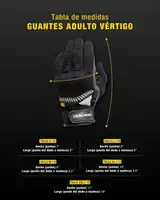 Guantes Moto Invierno Vertigo Cuero Mesh Función Táctil