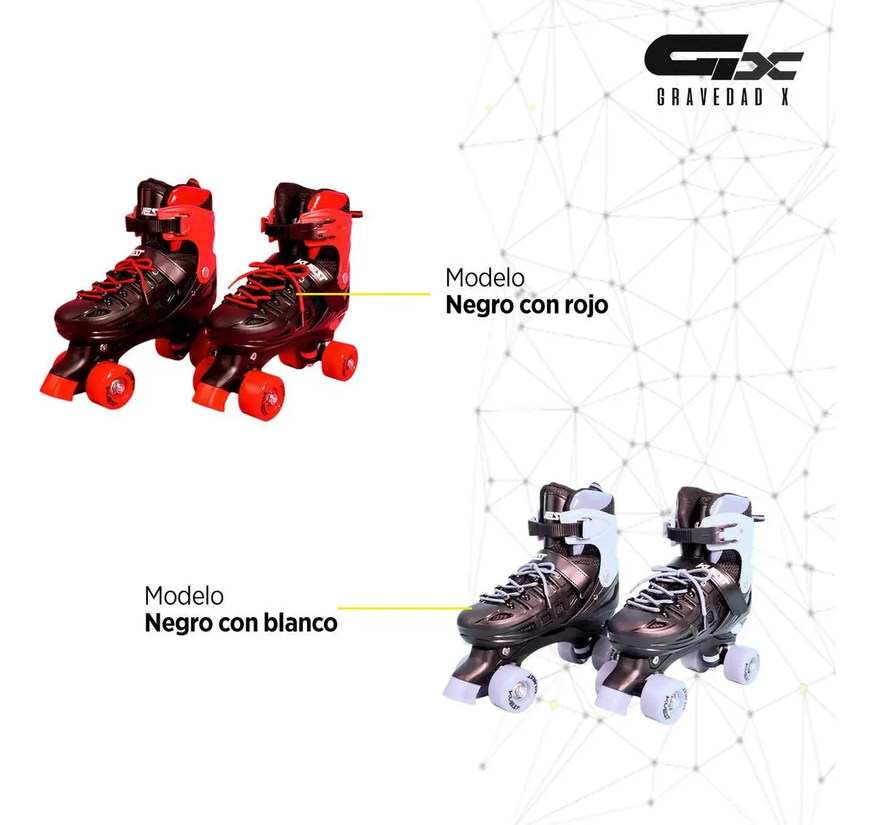 Patines 4 Ruedas Talles Regulables Kuest