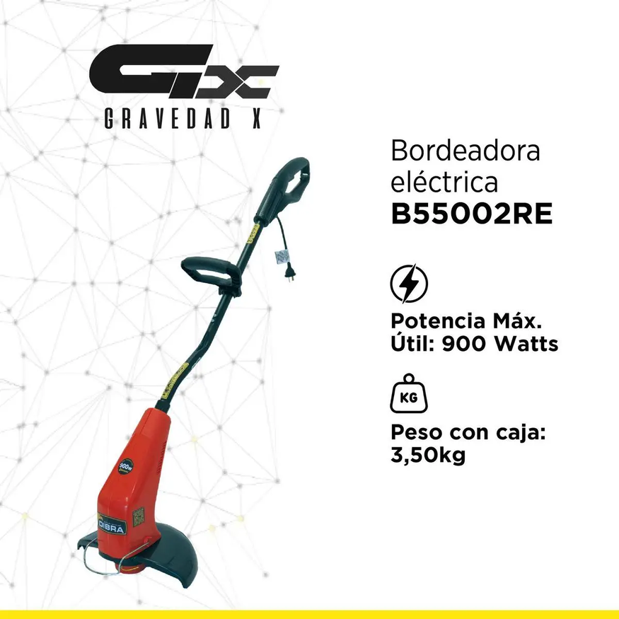 Bordeadora Eléctrica Carretel Automático 900w