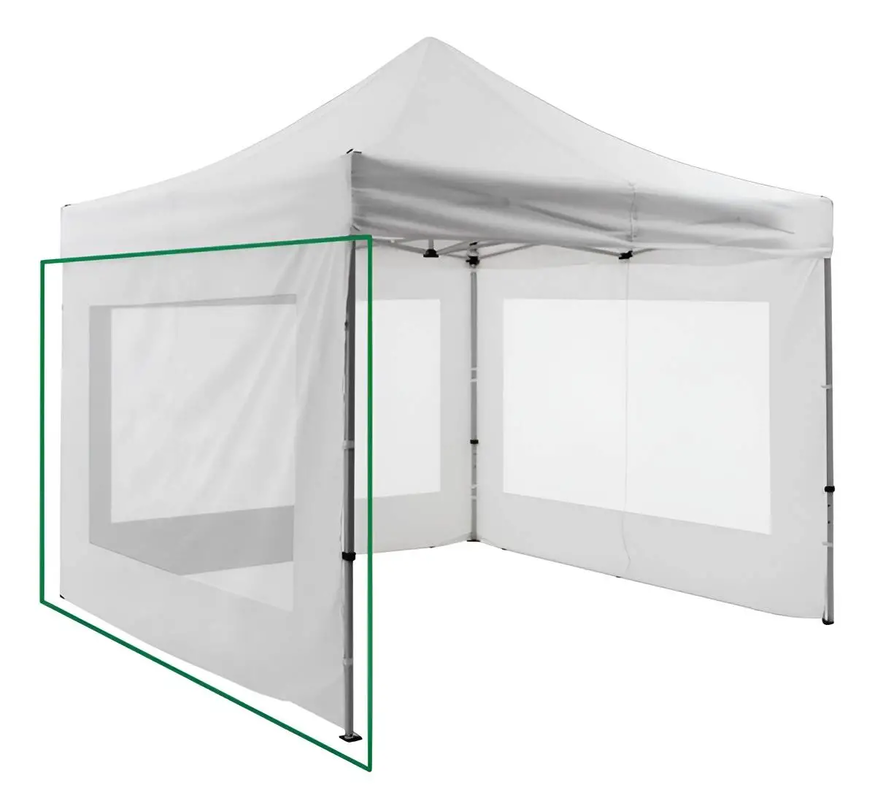Gazebo Plegable Acero Impermeable 3x3 + Pared