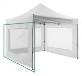 Gazebo Plegable Acero Impermeable 3x3 + Pared