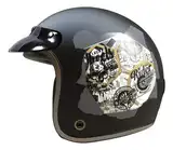 Casco Moto Abierto Vertigo Vintage Scrash