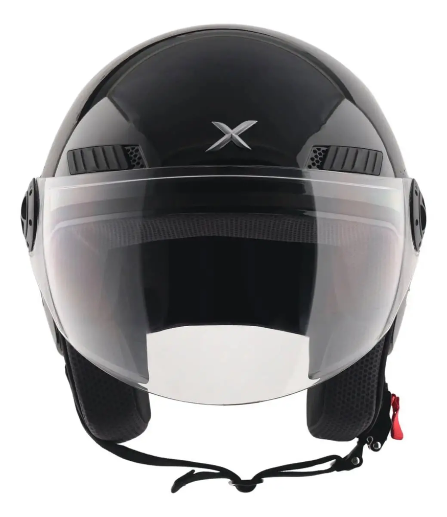 Casco Moto Abierto Con Visor Axor Kioto Solid Doble Certificación