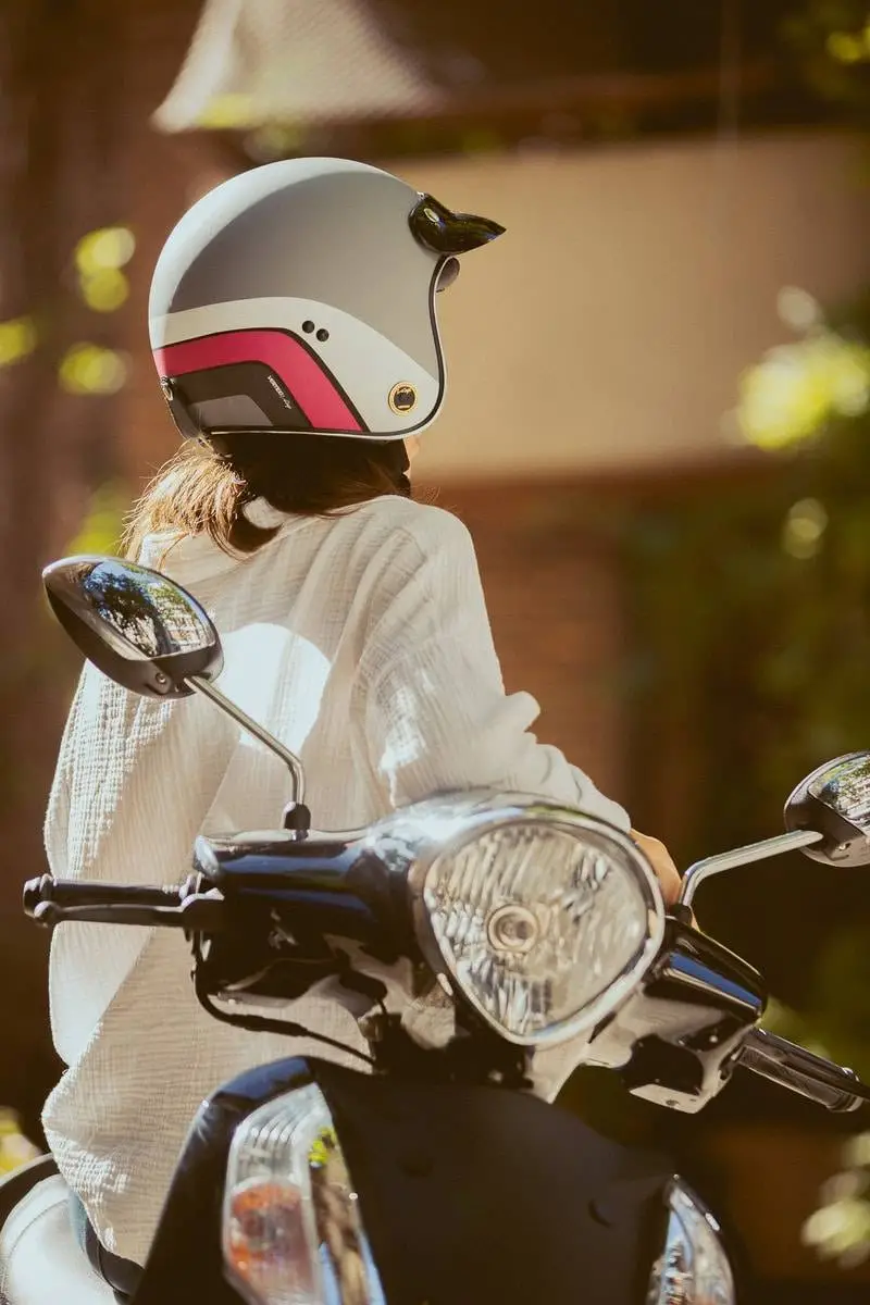 Casco Moto Abierto Vertigo Vintage Scooter