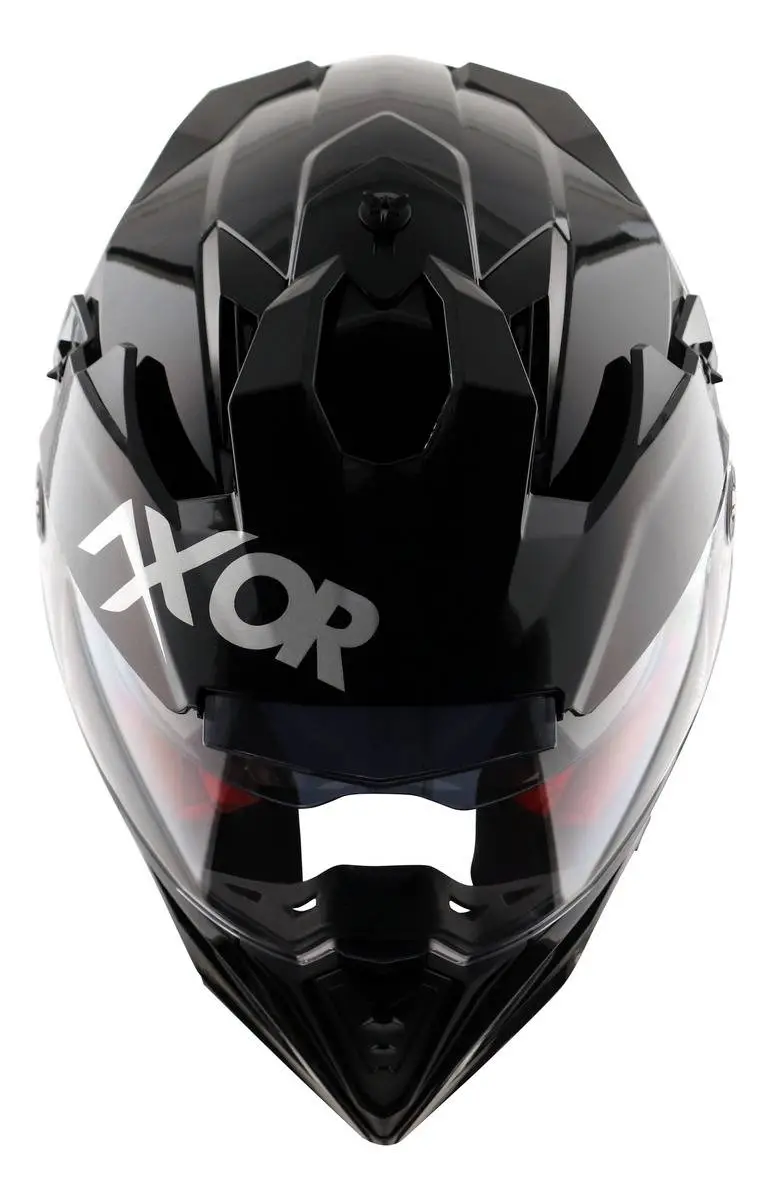 Casco Moto Axor X Cross Solid Enduro Doble Visor Apto Pinlock