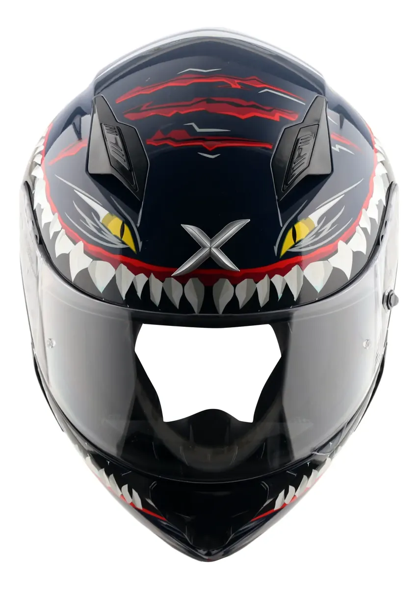 Casco Moto Integral Axor Hunter Alerón Doble Certificación