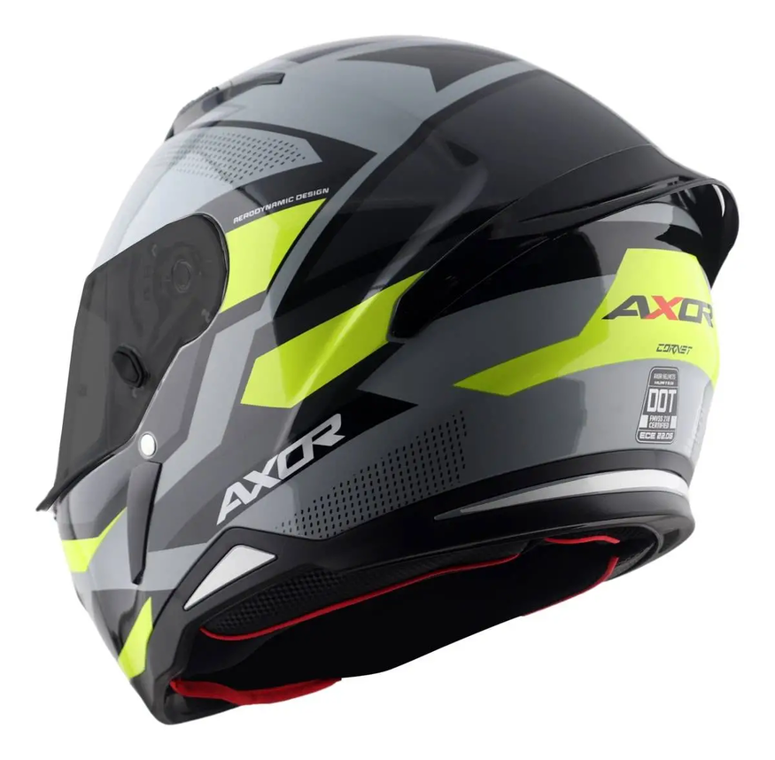 Casco Moto Integral Axor Hunter Alerón Doble Certificación