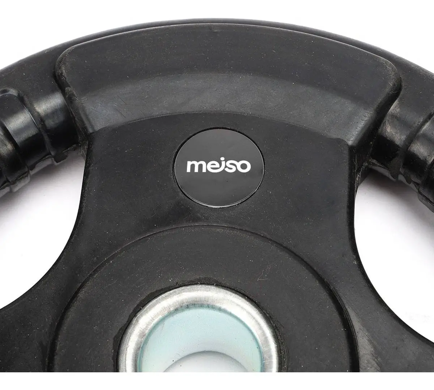 Disco Engomado Con Agarre 5kg 30mm Pesas Gym Fit