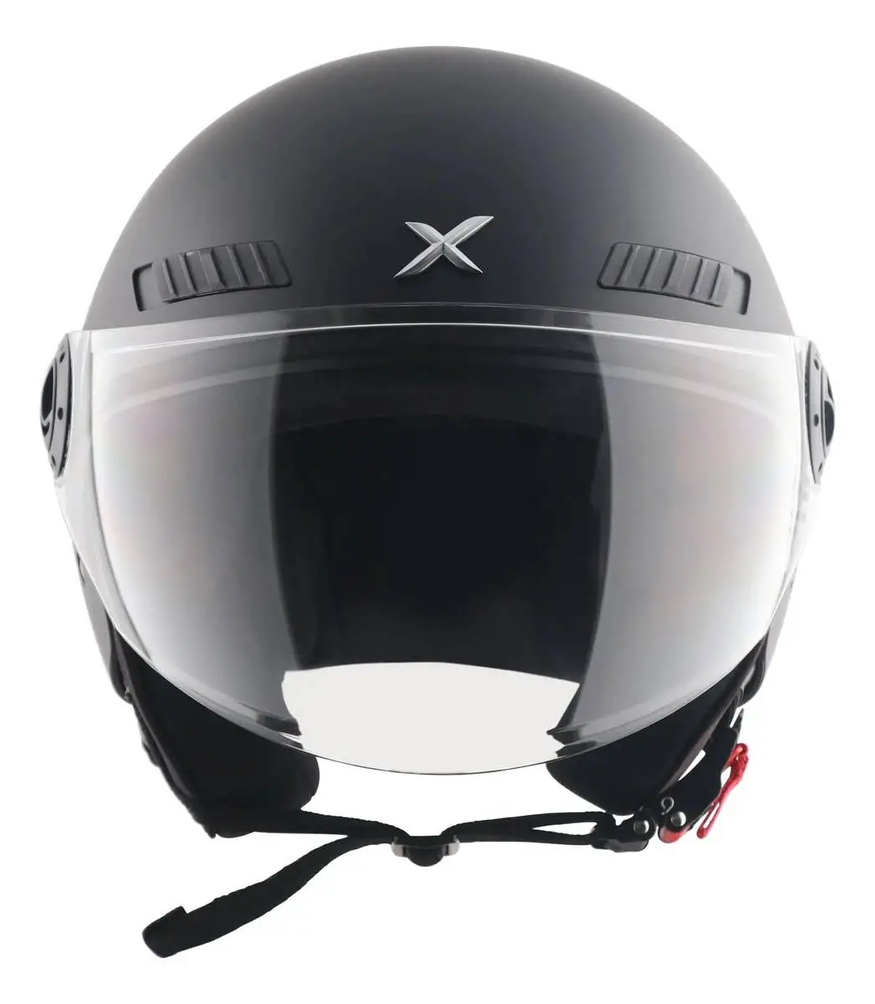 Casco Moto Abierto Con Visor Axor Kioto Solid Doble Certificación