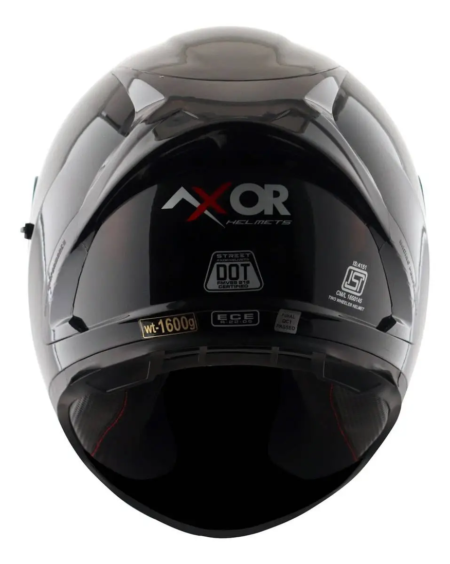 Casco Moto Integral Axor Street Solid Dos Visor Apto Pinlock