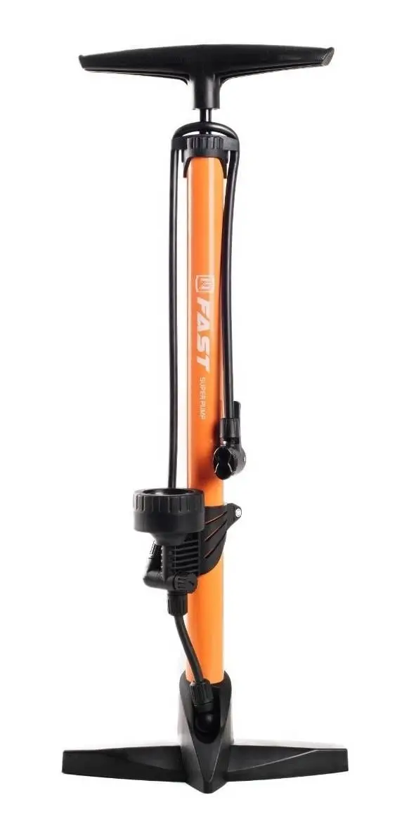 Inflador De Pie Bicicleta Aluminio C/manometro