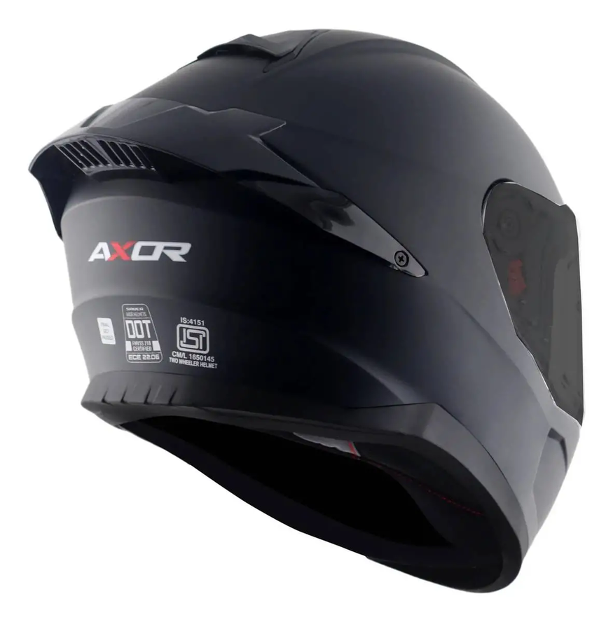 Casco Moto Integral Axor Saber Solid Doble Certificación