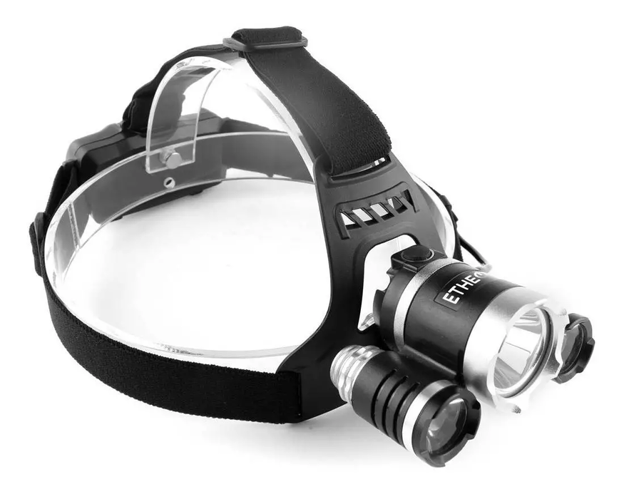 Linterna Cabeza Minero 3 Led Vincha Recargable
