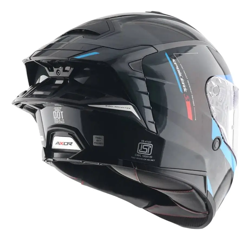 Casco Moto Axor Brutale Doble Visor Con Pinlock Incorporado Doble Alerón
