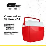 Conservadora Mor 34 Litro Aislamiento Térmico