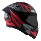 Casco Moto Integral Vertigo Bolt Martial Alerón Visor Fume
