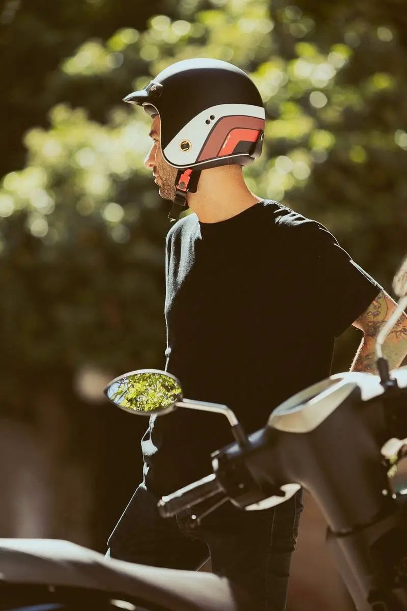 Casco Moto Abierto Vertigo Vintage Scooter