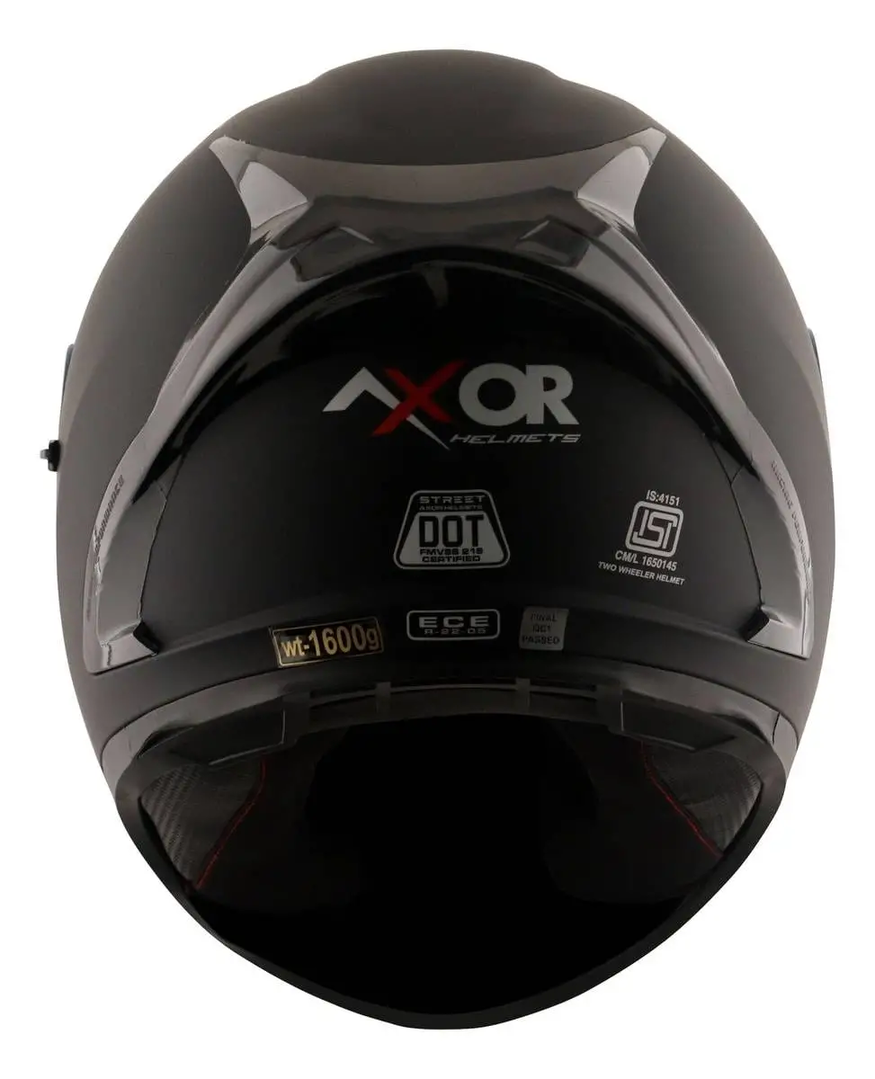 Casco Moto Integral Axor Street Solid Dos Visor Apto Pinlock
