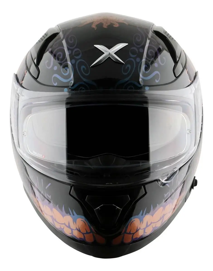 Casco Moto Integral Axor Apex GRAFICAS Doble Visor Apto Pinlock