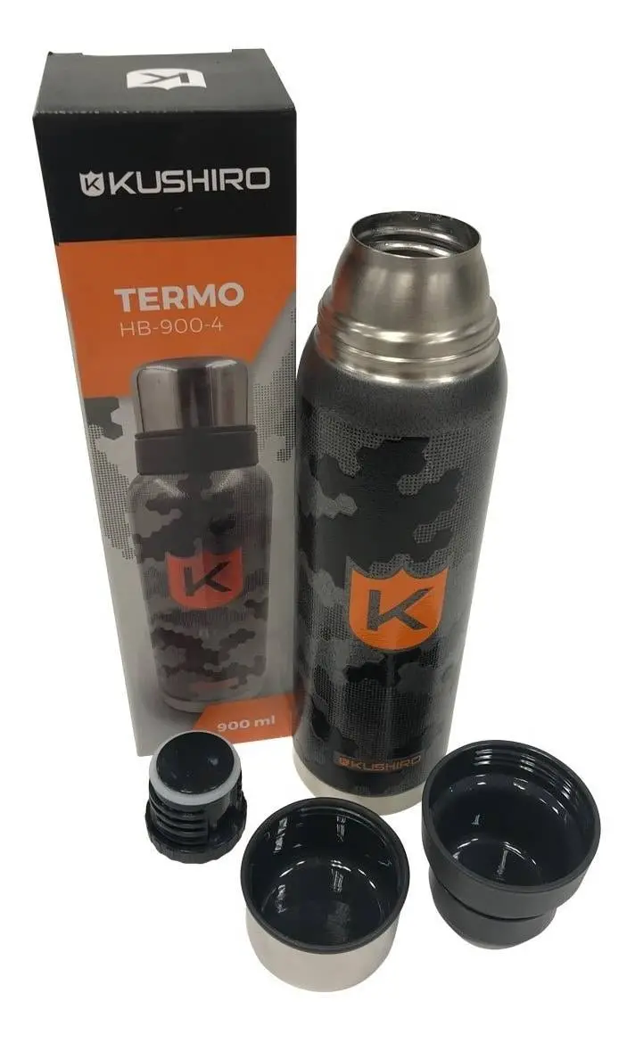 Termo Kushiro 900ml Frío Calor Acero Pico Cebador