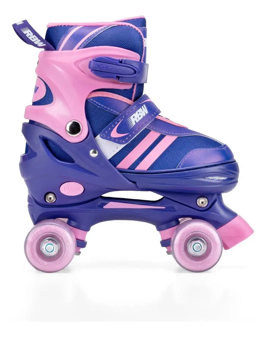Patines Niños 4 Ruedas Extensible Ajustables Rainbow