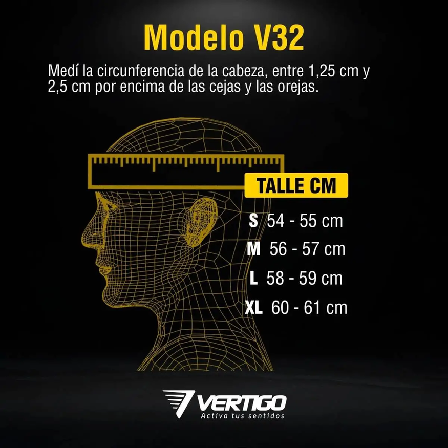 Casco Integral Moto Vertigo V32 Influence
