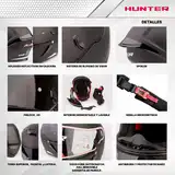 Casco Moto Integral Axor Hunter Alerón Doble Certificación