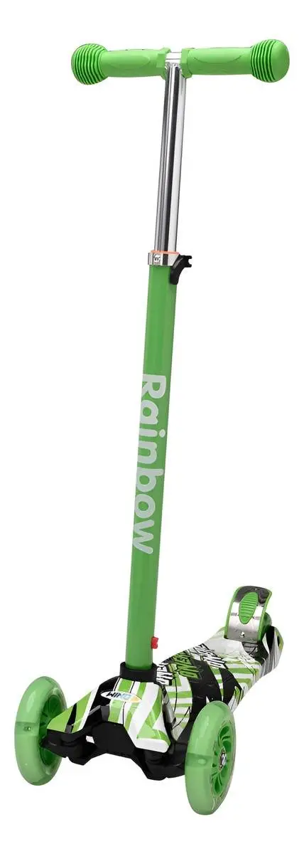 Monopatín Infantil Wind Rainbow 3 Ruedas Led Aluminio