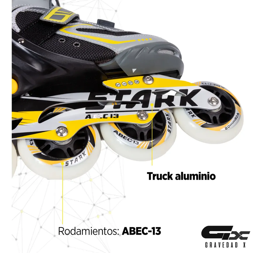 Rollers Patines Pro Stark Aluminio Ajustable