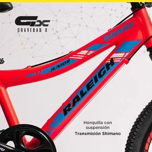 Bicicleta Mtb Raleigh Rowdy R20 7v Freno Disco