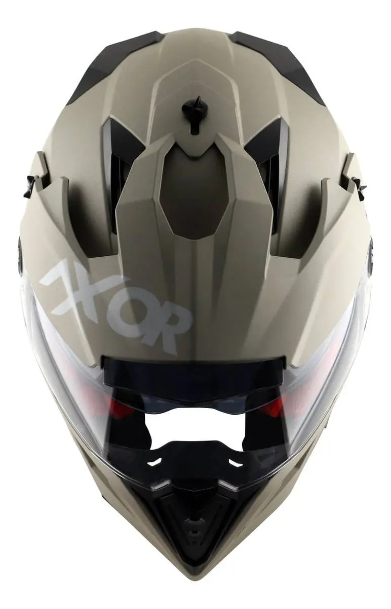 Casco Moto Axor X Cross Solid Enduro Doble Visor Apto Pinlock