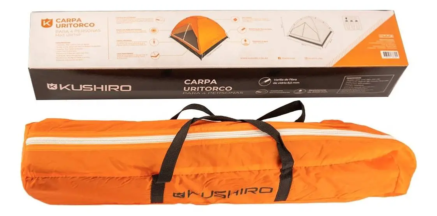 Carpa 4 Personas Uritorco Camping Liviana Práctica
