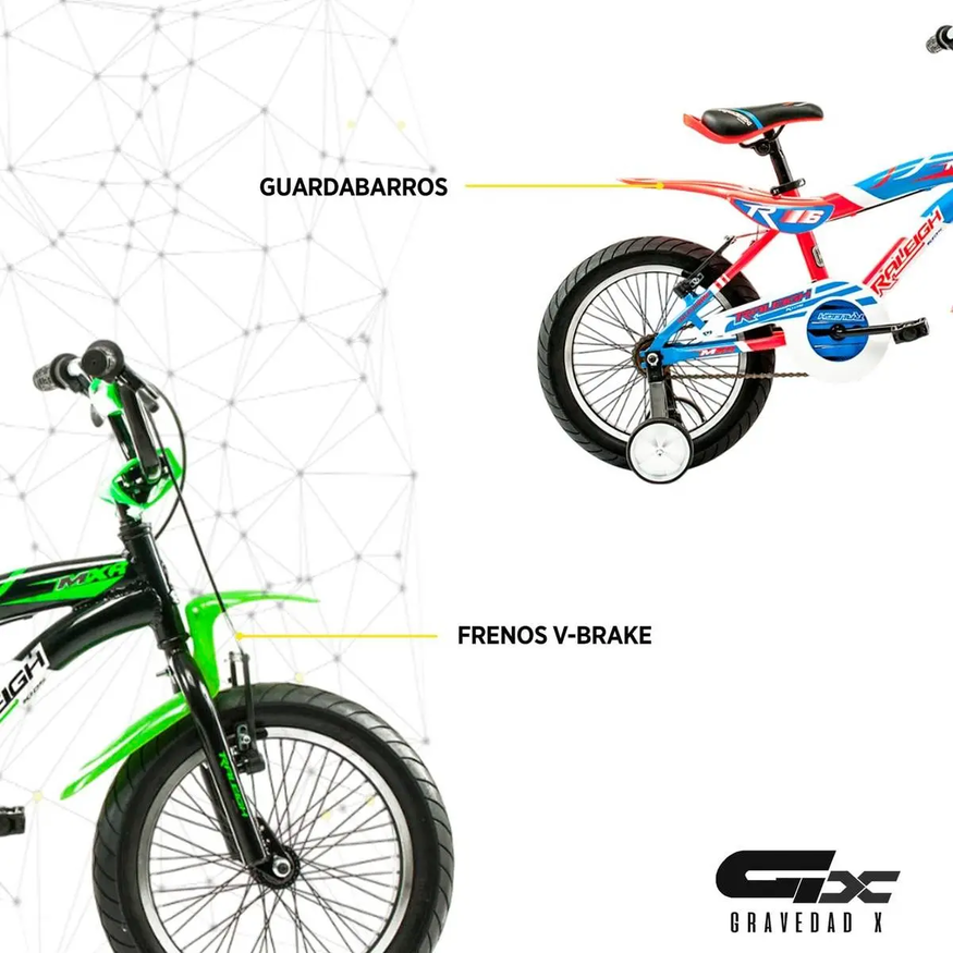 Bicicleta Niño Raleigh Mxr R16 4 - 8 Años