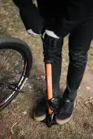 Inflador De Pie Bicicleta Aluminio C/manometro