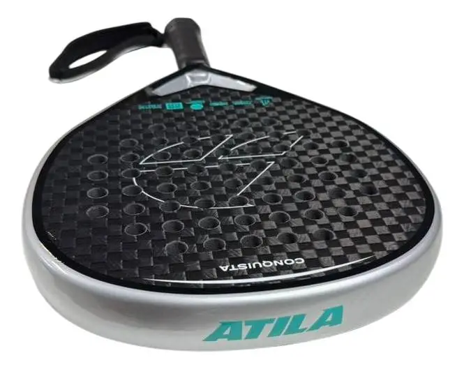 Paleta Padel Atila Conquista Carbono 12k Diamante Eva Feel