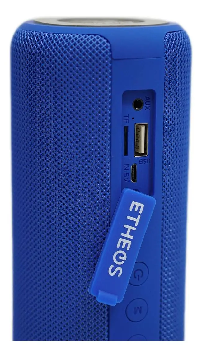Parlante Portátil Etheos Bluetooth 10m Alcance 10w Azul