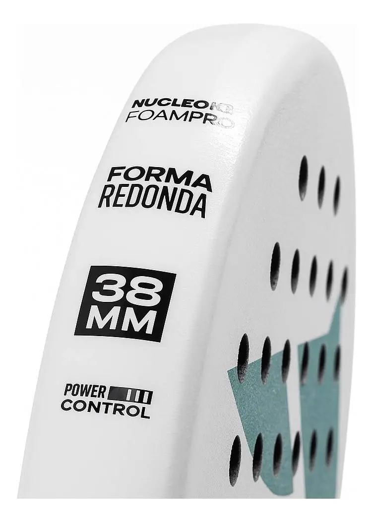 Paleta Padel Atila Huno Redonda Fibra Vidrio Núcleo Foam