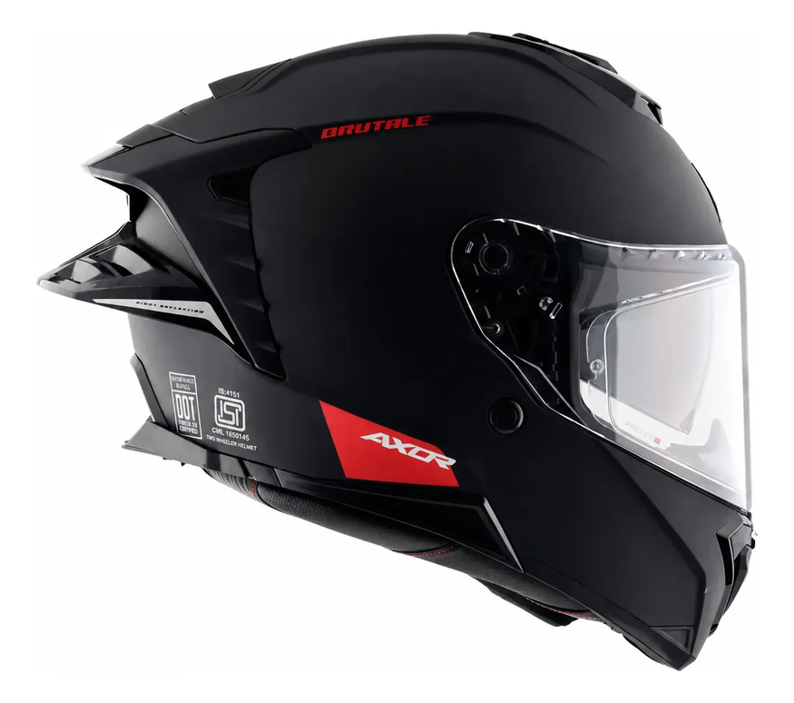 Casco Moto Axor Brutale Doble Visor Con Pinlock Incorporado Doble Alerón
