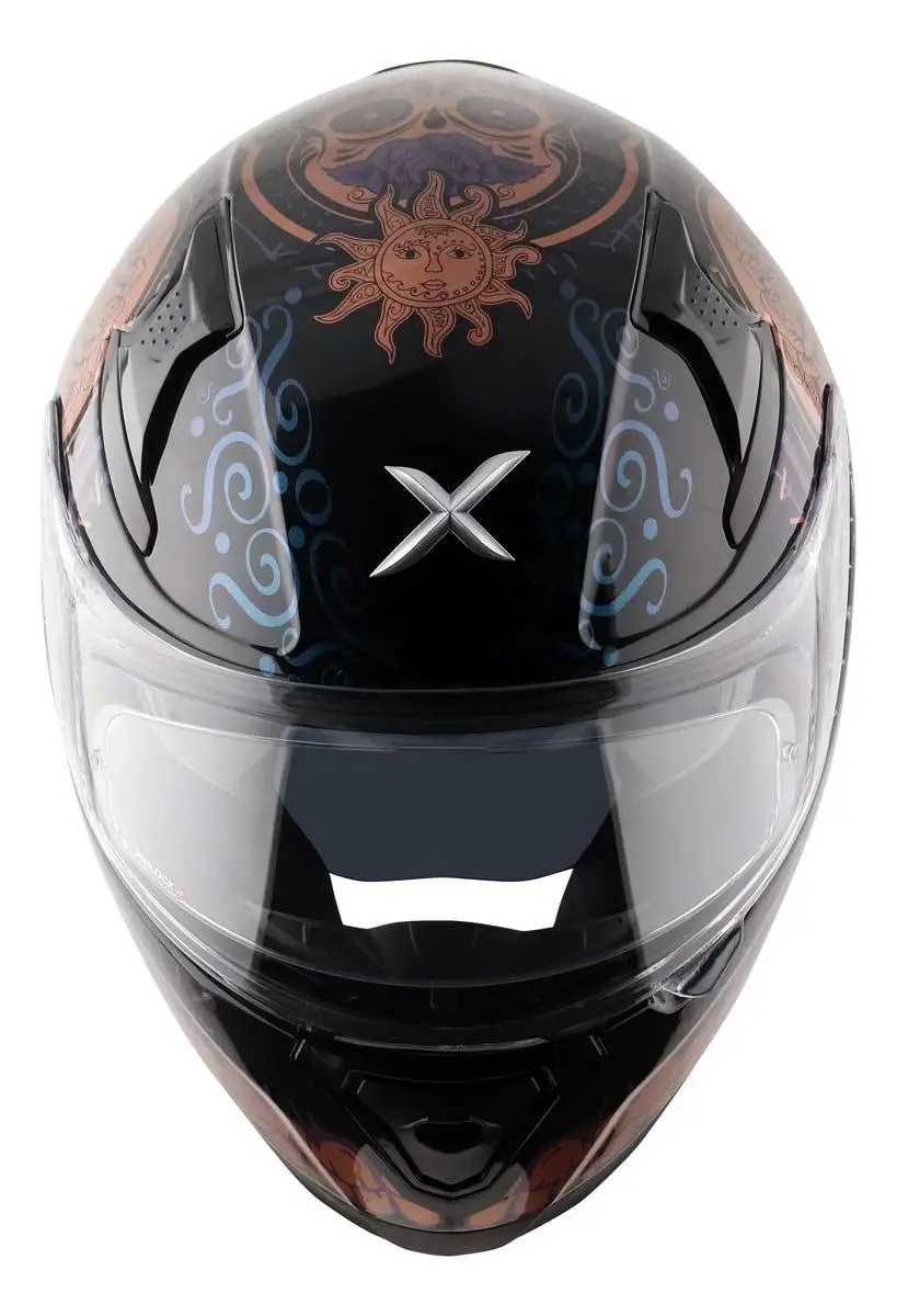 Casco Moto Integral Axor Apex GRAFICAS Doble Visor Apto Pinlock