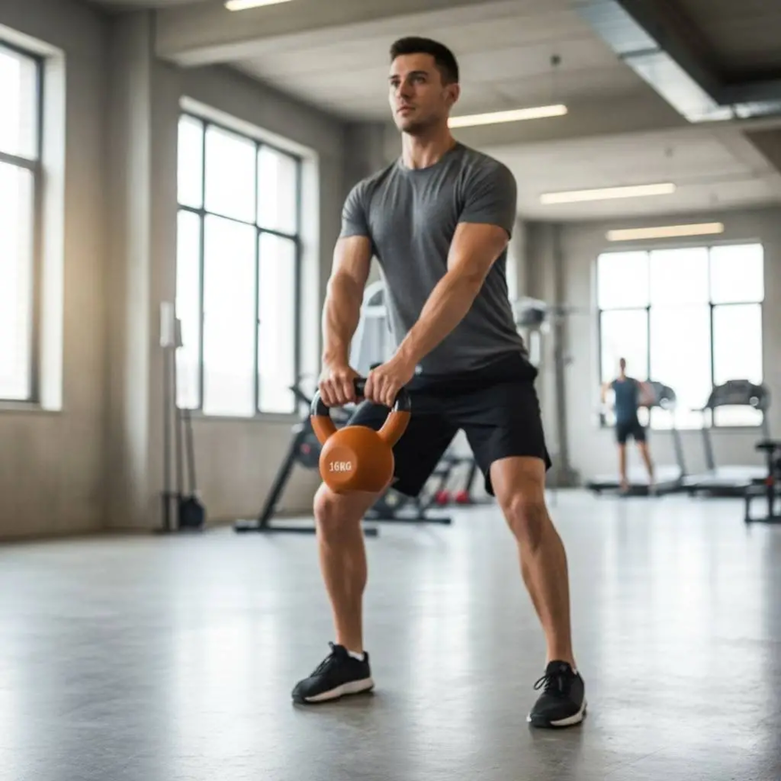 Pesa Rusa Kettlebell 16kg Hierro Pvc Gym Fit Pesas Funcional