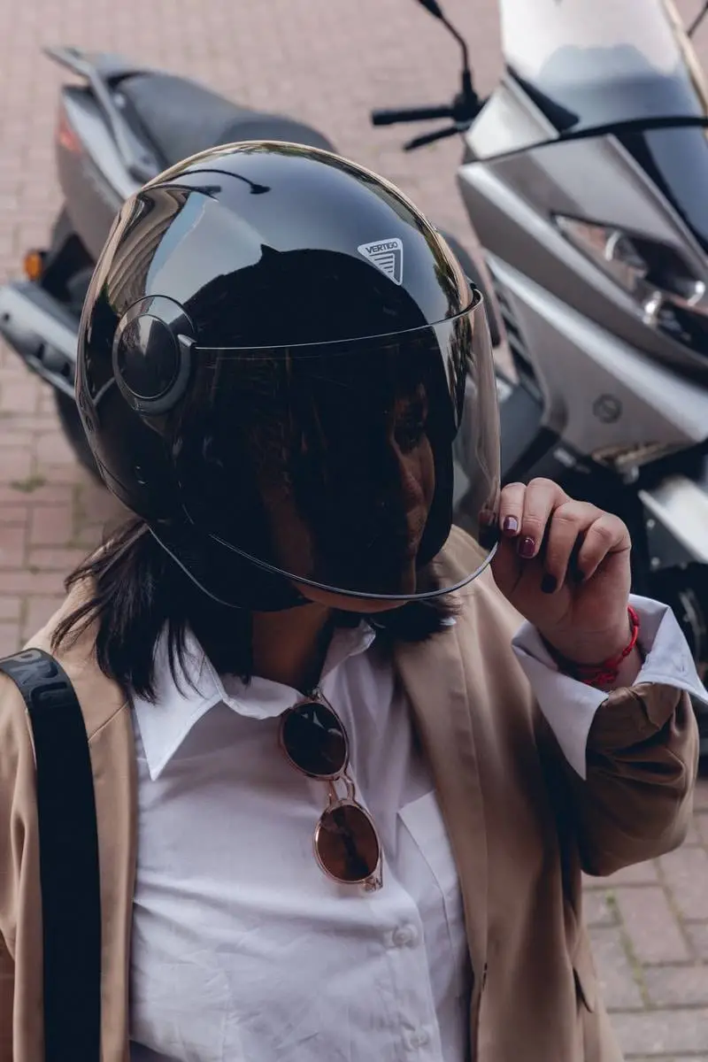 Casco Moto Abierto Vertigo V20 Driver Solid Visor