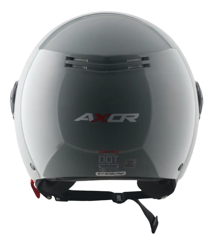 Casco Moto Abierto Con Visor Axor Kioto Solid Doble Certificación