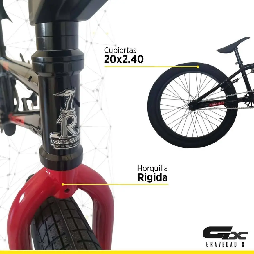Bicicleta Raleigh Freestyle Jumpx R20 Aluminio