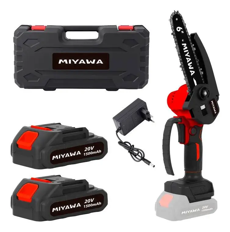 Sierra De Poda Eléctrica Inalámbrica 6" 20v Con 2 Baterías y Cargador