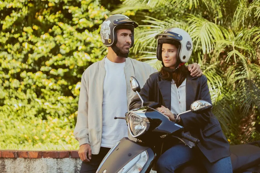 Casco Moto Abierto Vertigo Vintage Scrash