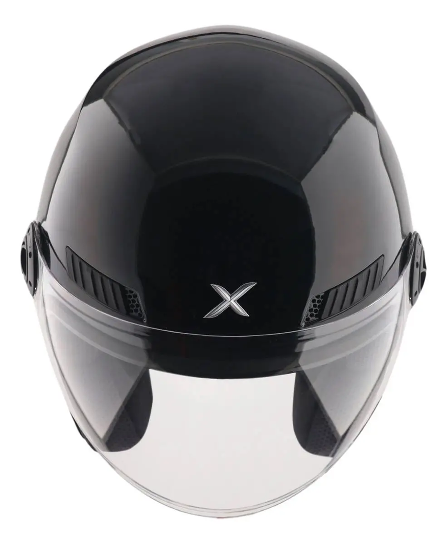 Casco Moto Abierto Con Visor Axor Kioto Solid Doble Certificación