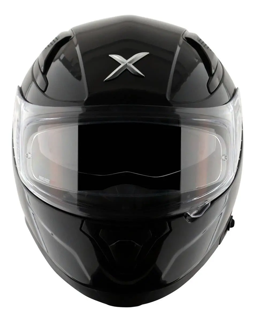 Casco Moto Integral Axor Apex SOLID Doble Visor Apto Pinlock