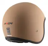 Casco Moto Abierto Retro Axor Jet Solid Visor Solar