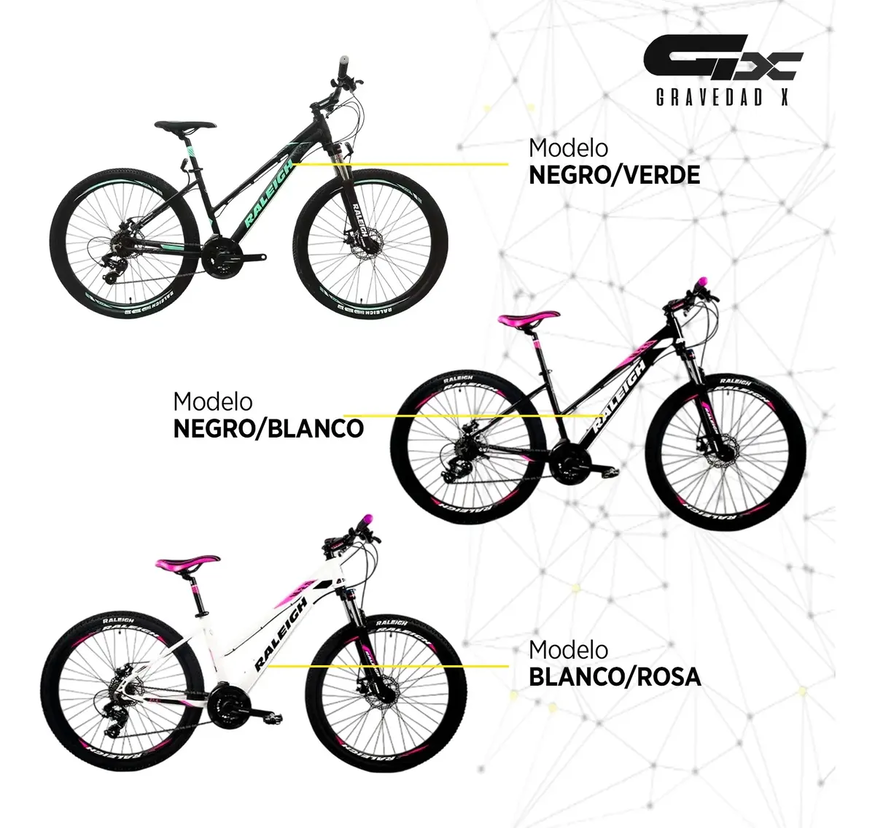 Bicicleta Mtb Raleigh M 2.0 Dama R27.5 21v